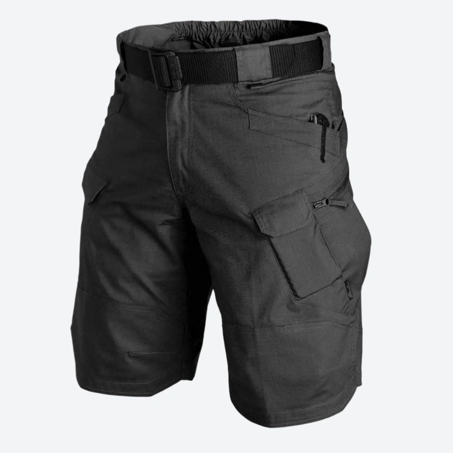 Adjustable Belted Tactical Cargo Shorts