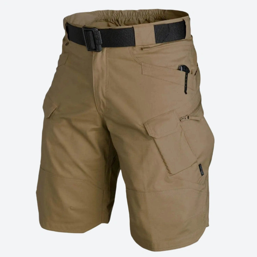 Adjustable Belted Tactical Cargo Shorts