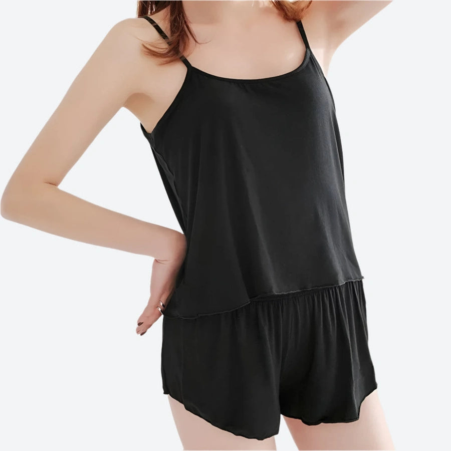 Adjustable Strap Sleeveless Lounge Rompers