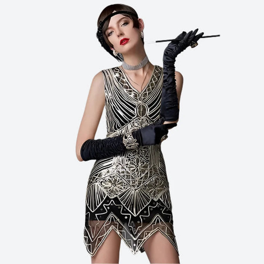 Art Deco Sequin Flapper Party Dresses