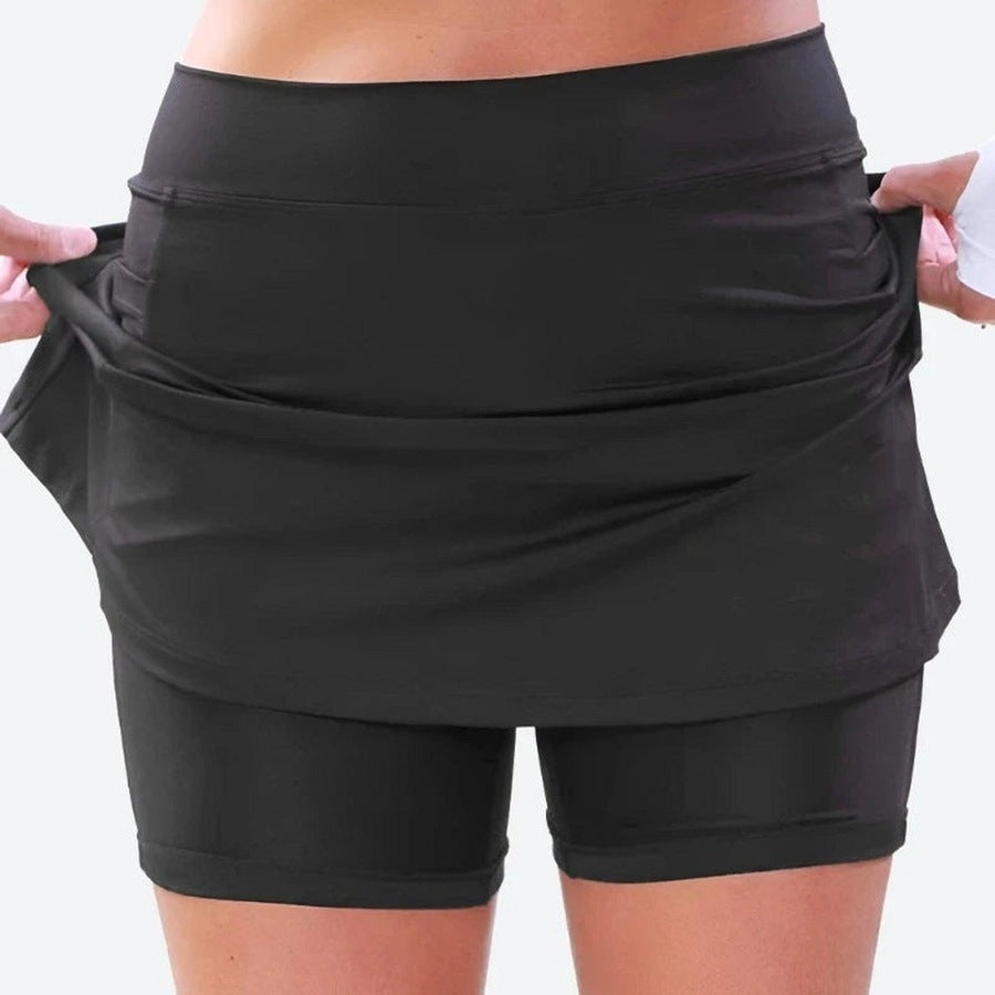 Athletic High-Waist Pocketed Skirts