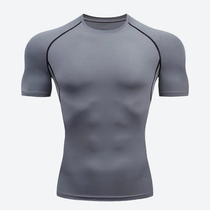 Athletic Short-Sleeve Compression Workout Shirts