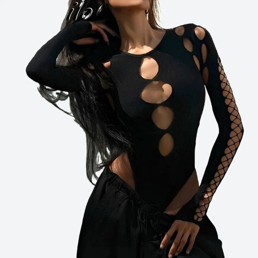 Bold Cut-Out Long Sleeve Bodysuits