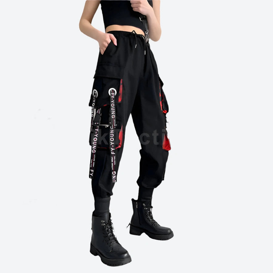 Cargo Jogger Pants with Straps