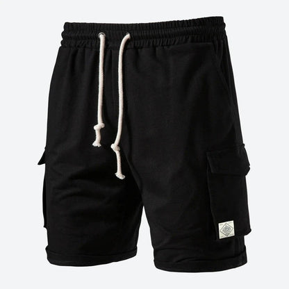 Casual Cargo Drawstring Cotton Shorts