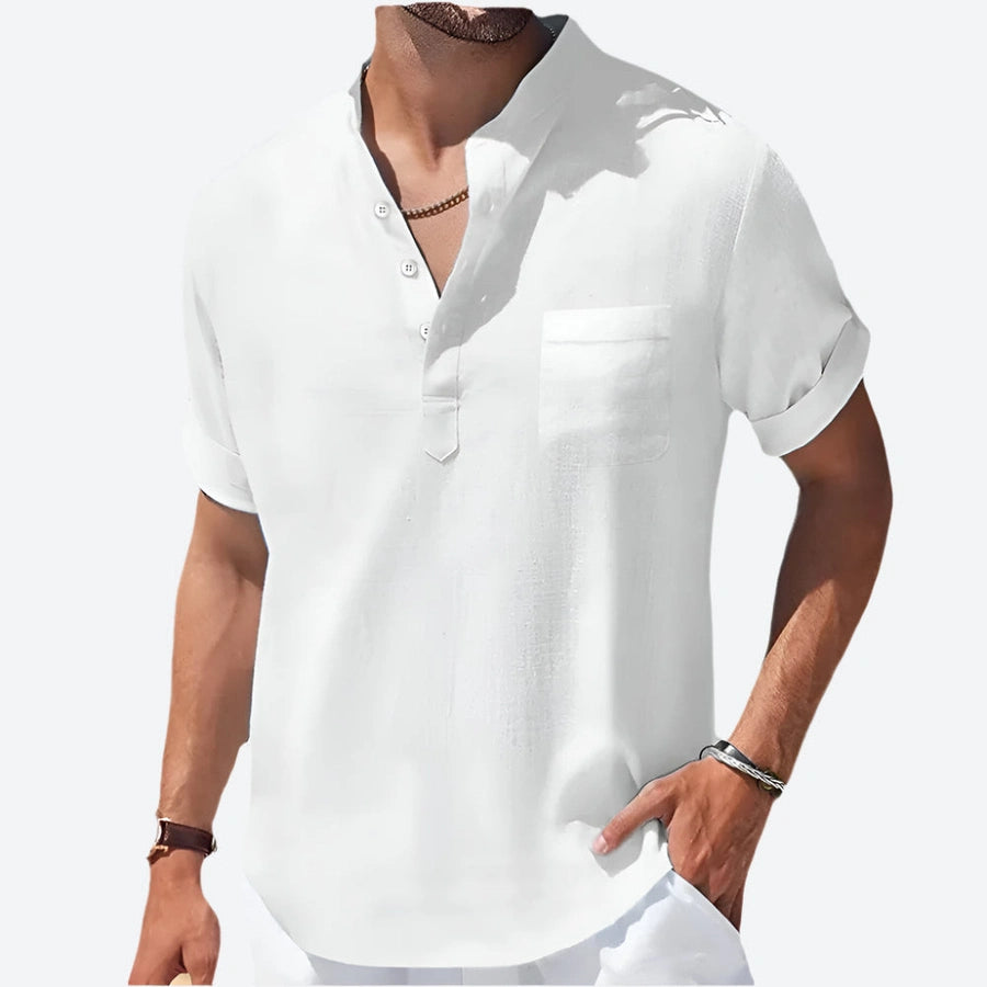 Casual Lightweight Mandarin Collar Shirts