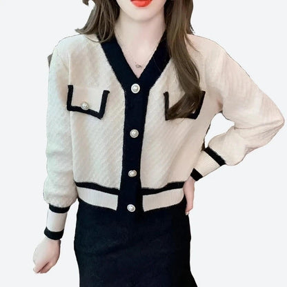 Chic Button-Up Cardigan Sweater Design