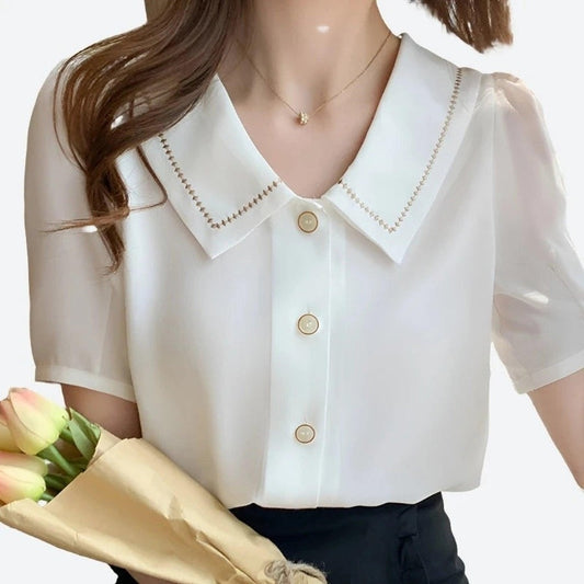 Chic Peter Pan Collar Blouses