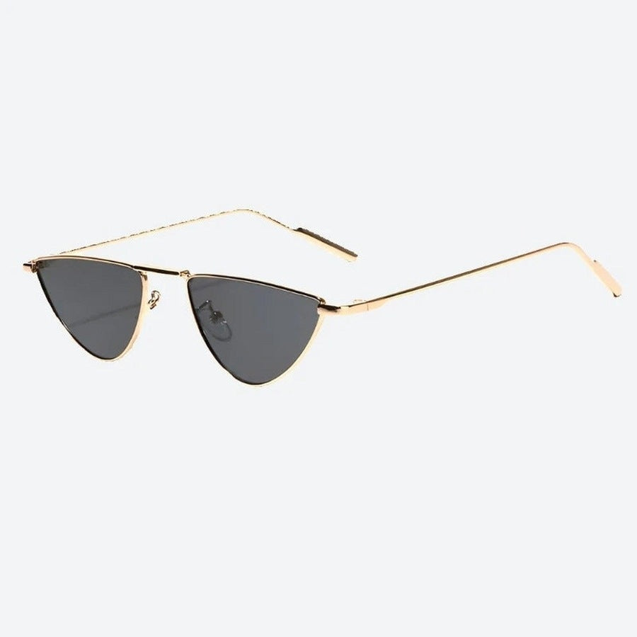 Chic Slim Cat-Eye Metal Sunglasses