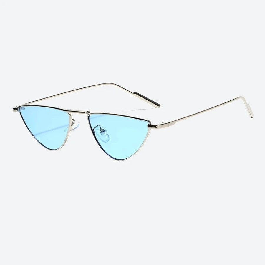 Chic Slim Cat-Eye Metal Sunglasses