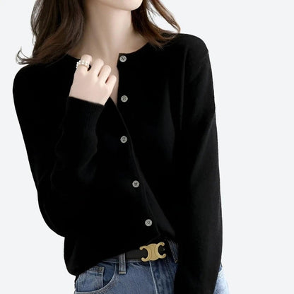 Classic Button-Front Knit Cardigans