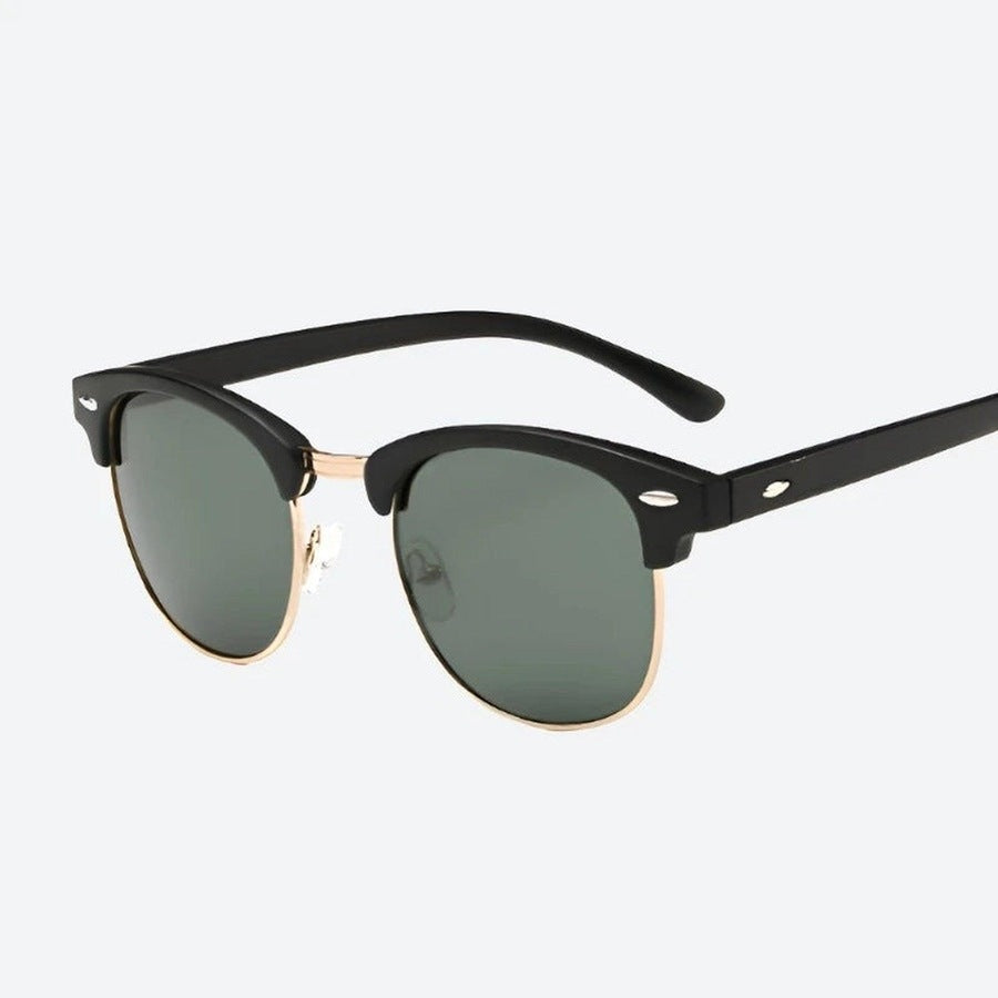 Classic Half-Frame Polarized Sunglasses