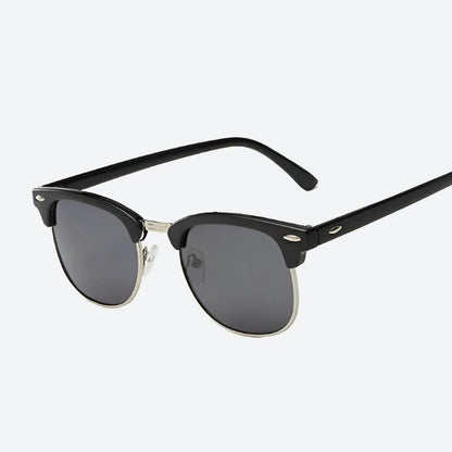 Classic Half-Frame Polarized Sunglasses