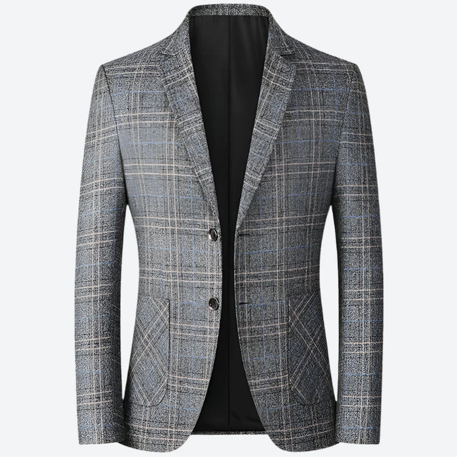 Classic Plaid Slim Fit Blazers