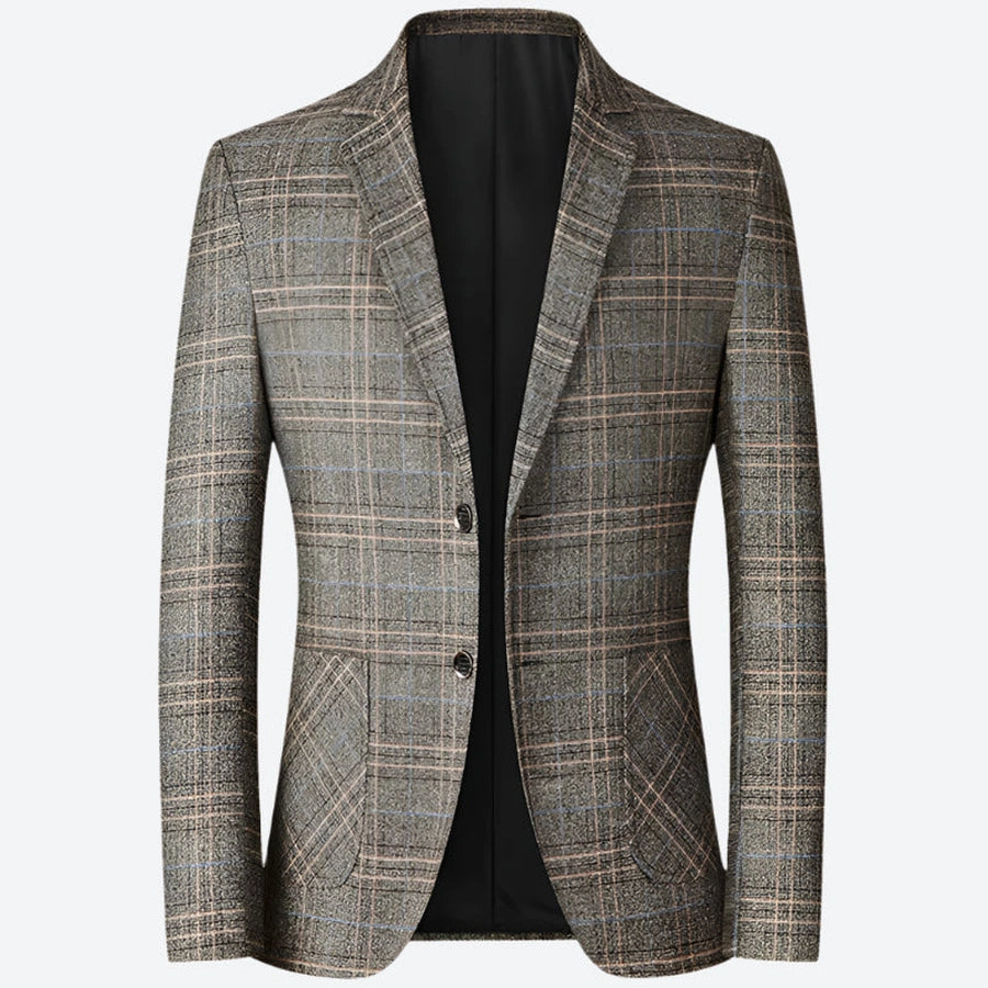 Classic Plaid Slim Fit Blazers