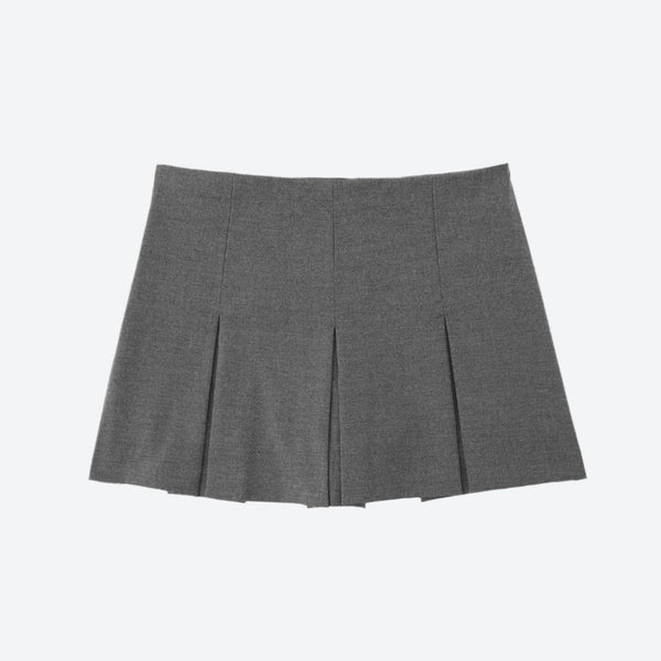 Classic Pleated High-Waist Mini Skirts