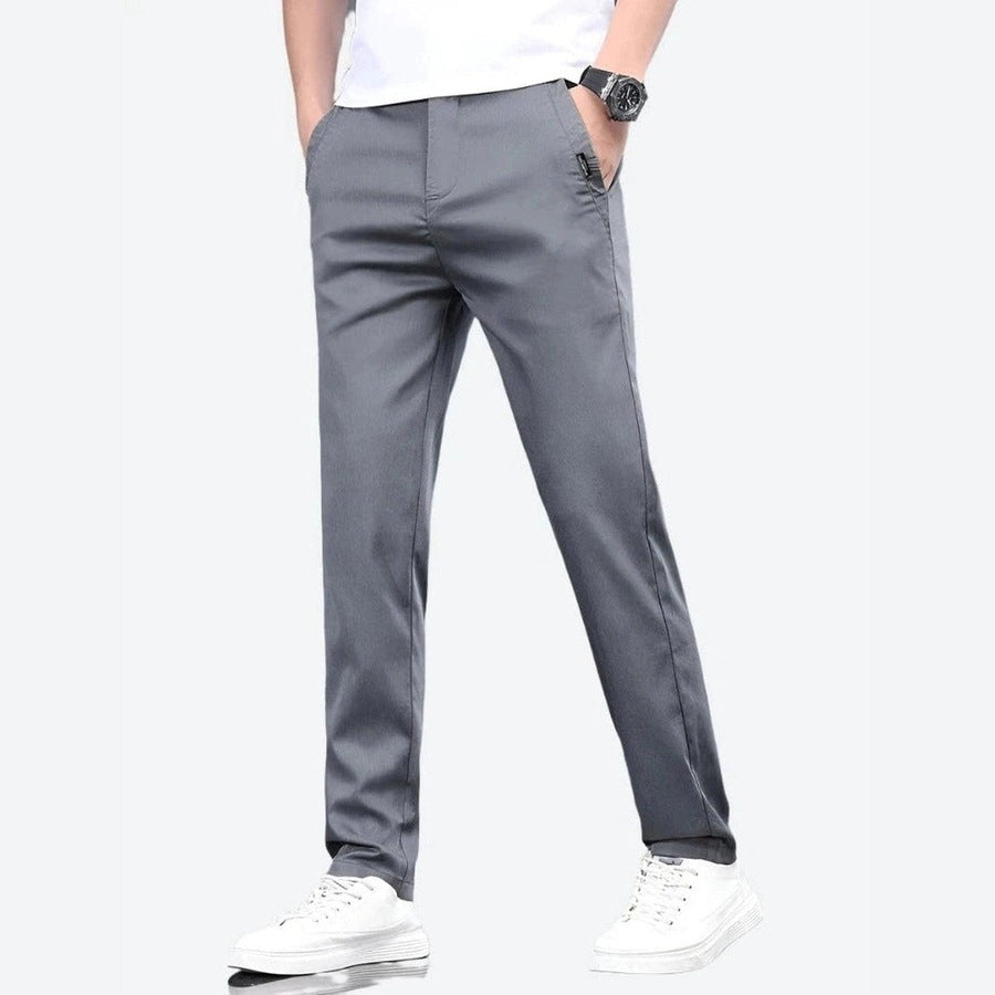 Classic Slim-Fit Casual Chino Pants