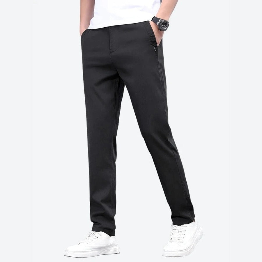 Classic Slim-Fit Casual Chino Pants