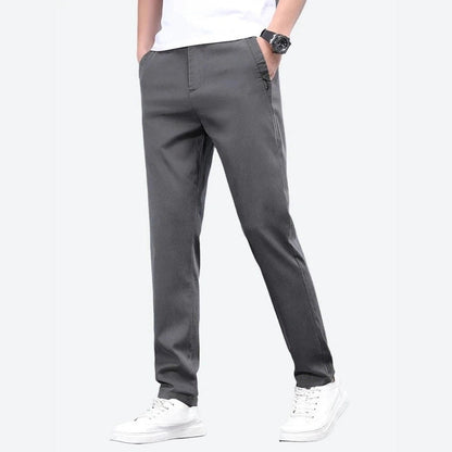 Classic Slim-Fit Casual Chino Pants