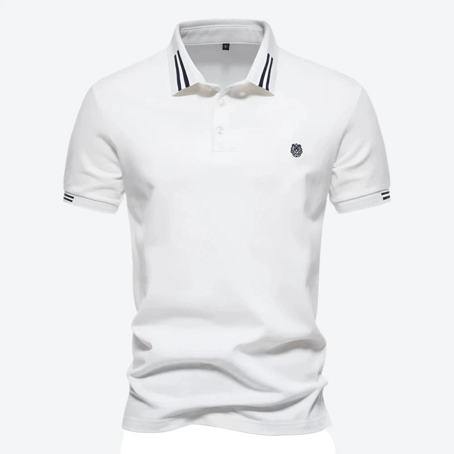 Classic Striped Collar Polo Shirts