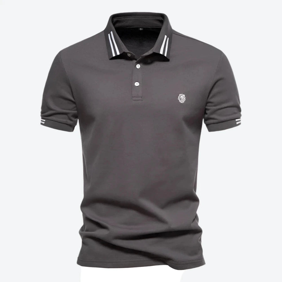 Classic Striped Collar Polo Shirts