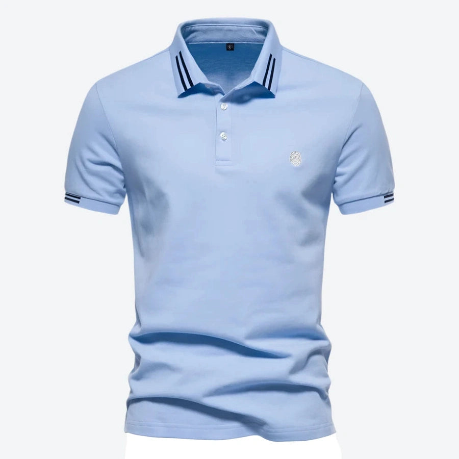 Classic Striped Collar Polo Shirts