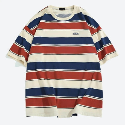 Comfortable Casual Men's Striped T-Shirts