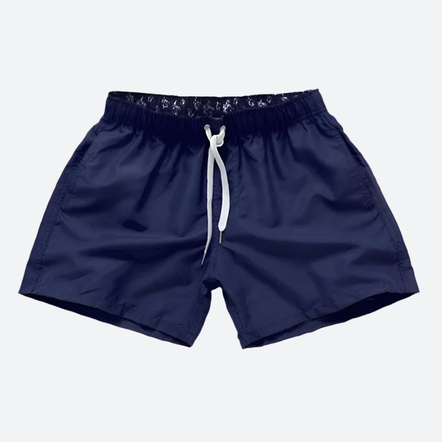 Comfortable Elastic Drawstring Swim Shorts