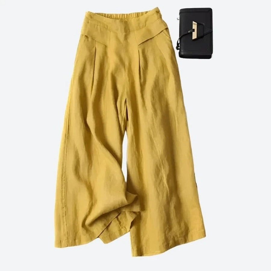 Comfortable High-Waisted Wide-Leg Pants