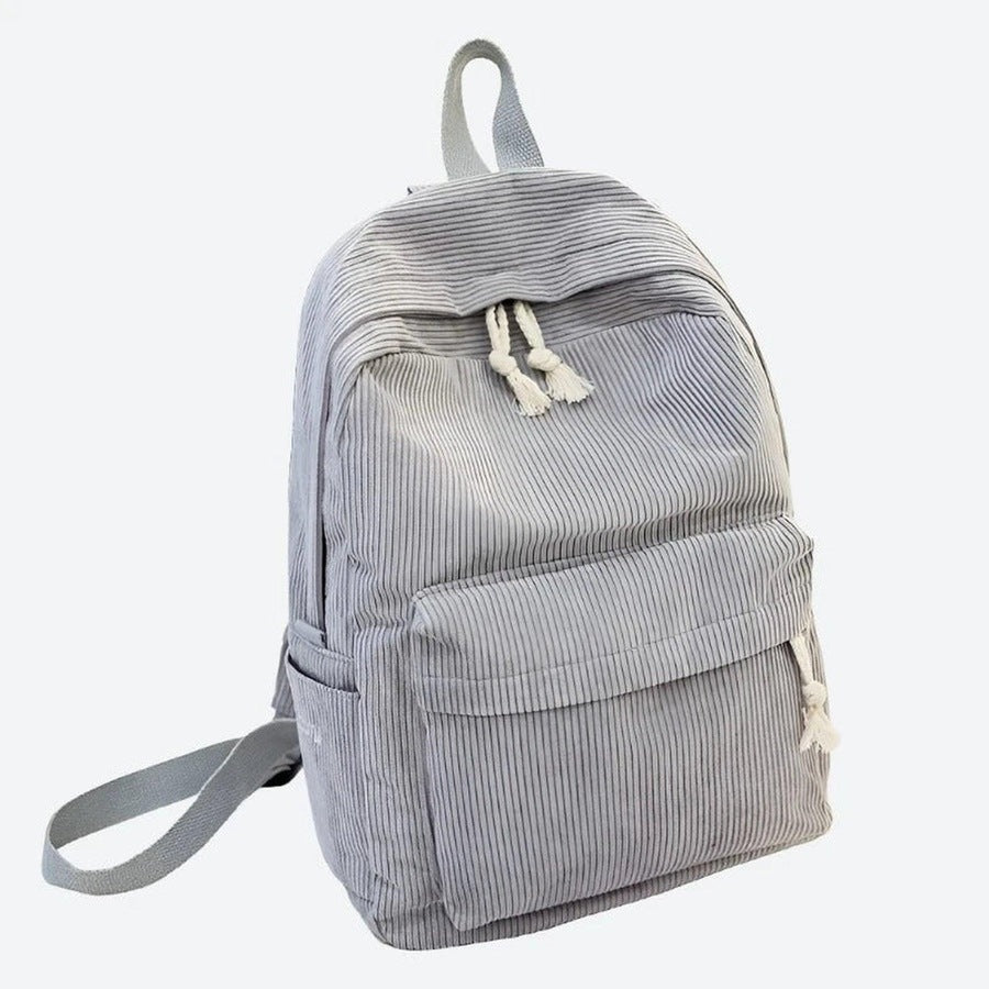 Corduroy Multi-Compartment Backpack Bags