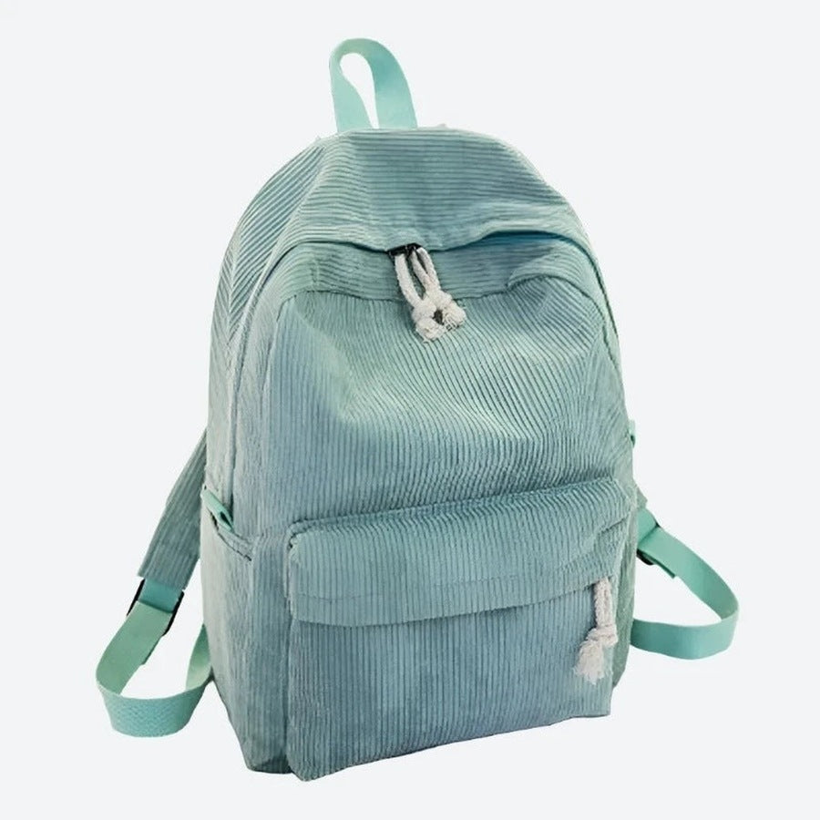 Corduroy Multi-Compartment Backpack Bags