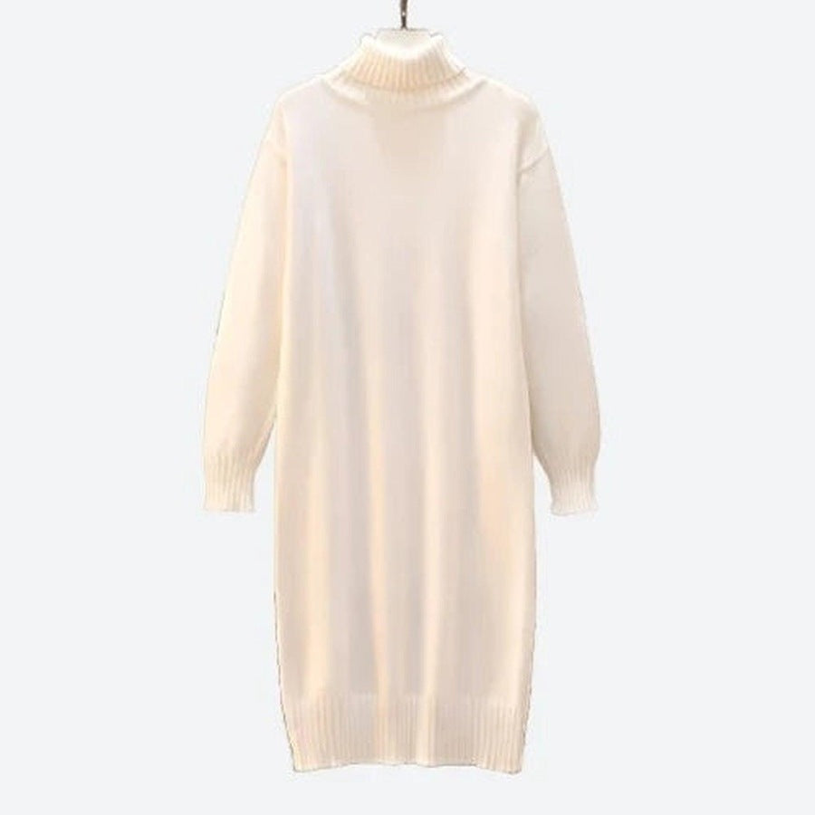 Cozy High Neck Knit Dresses