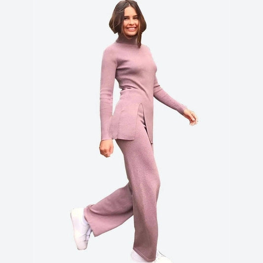 Cozy Turtleneck Sweater and Pants Set