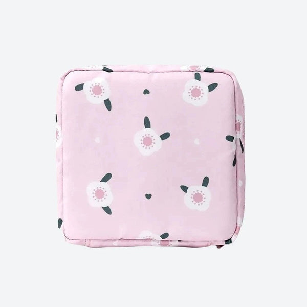 Cute Floral Print Storage Pouches