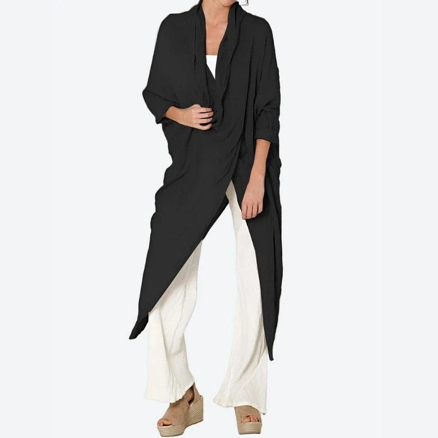 Draped Open Front Layering Cardigans