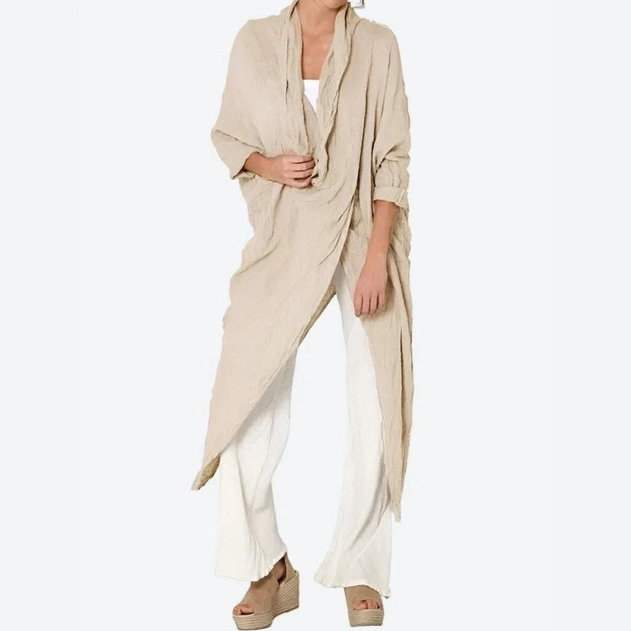 Draped Open Front Layering Cardigans