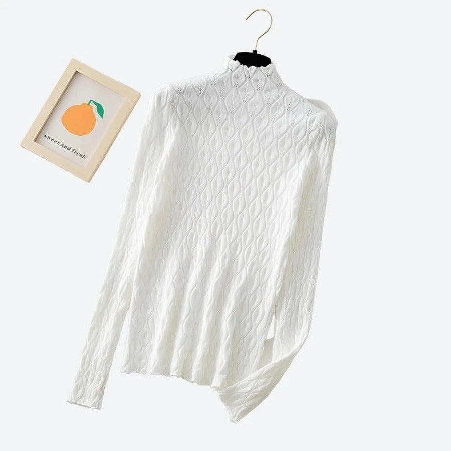 Elegant Cable-Knit Long-Sleeve Sweaters