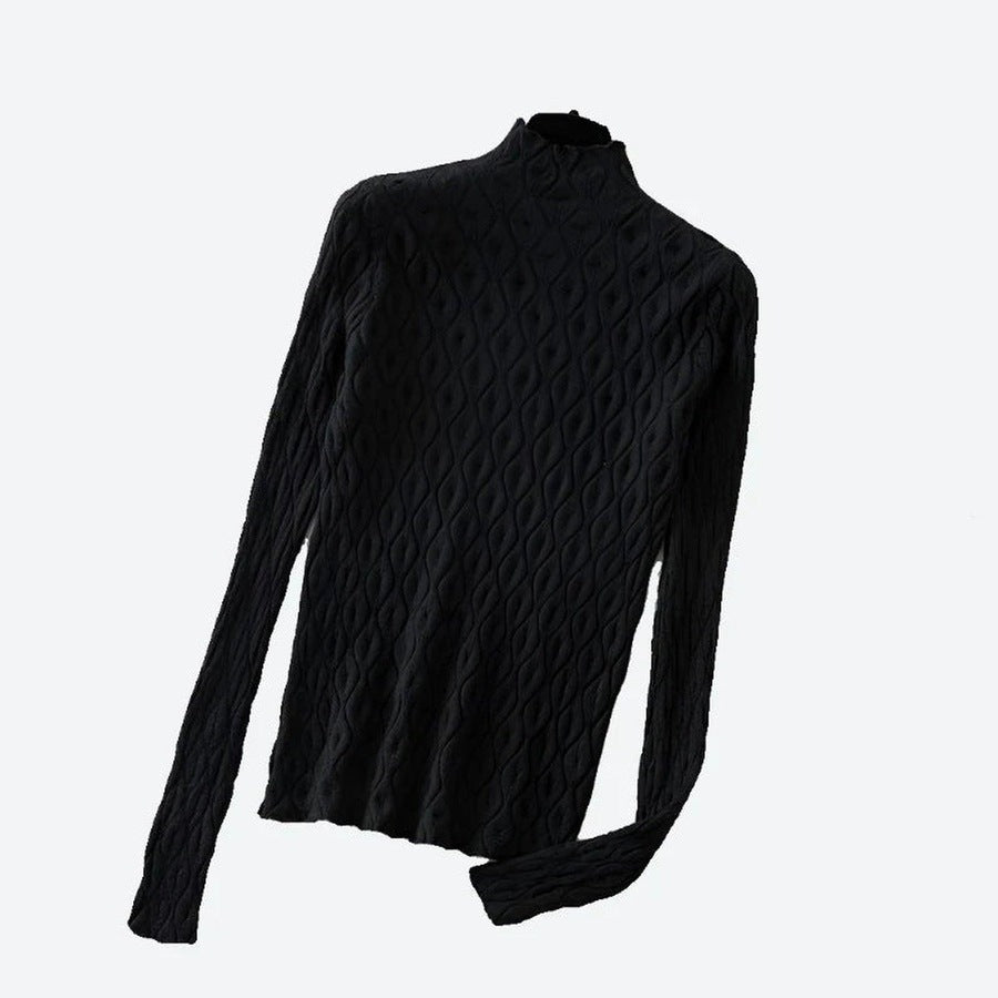 Elegant Cable-Knit Long-Sleeve Sweaters