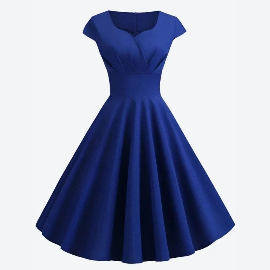 Elegant Cap Sleeve A-Line Dresses