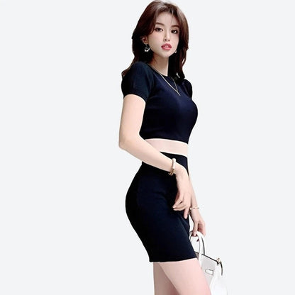 Elegant Color-Block Bodycon Dresses