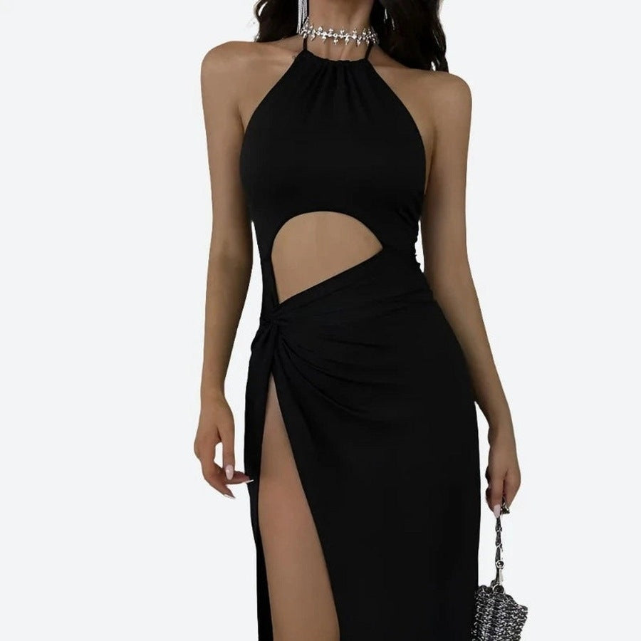 Elegant Cut-Out Halter Dresses