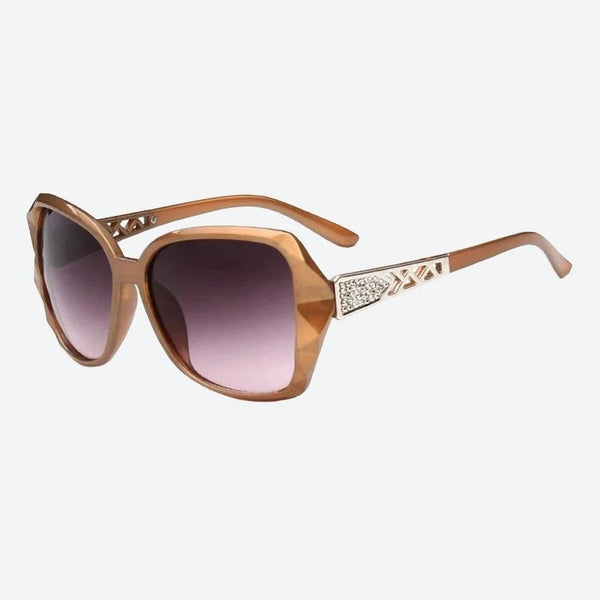 Elegant Embellished Oversized Square Sunglasses