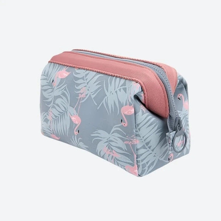 Elegant Floral Print Makeup Bags