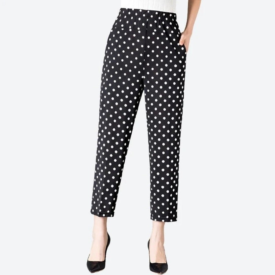 Elegant Floral Print Pants