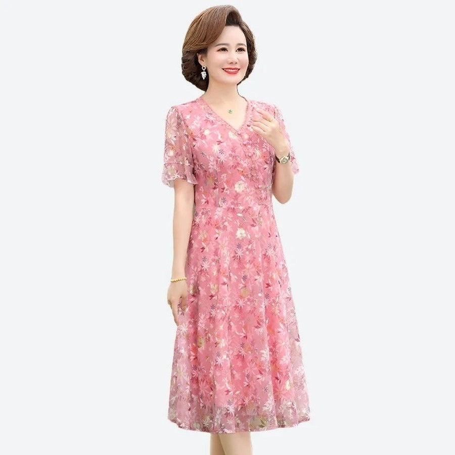 Elegant Floral Summer Midi Dresses