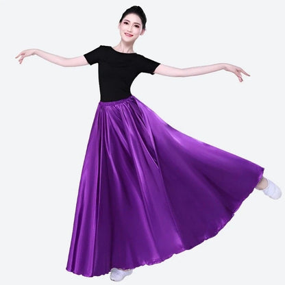 Elegant Flowing Dance Maxi Skirts