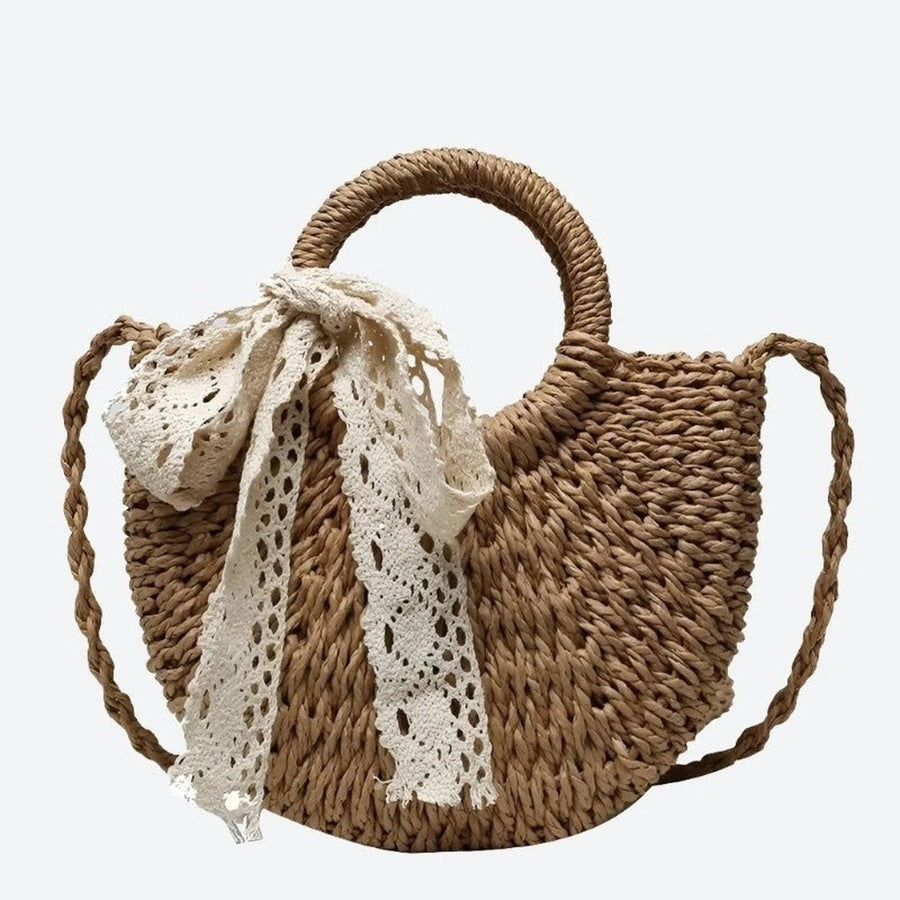 Elegant Handmade Woven Straw Handbags