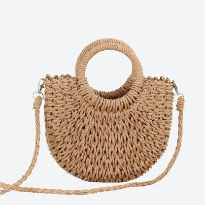 Elegant Handmade Woven Straw Handbags