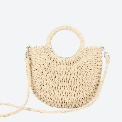 Elegant Handmade Woven Straw Handbags