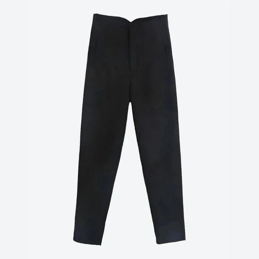 Elegant High-Waisted Tailored Trousers